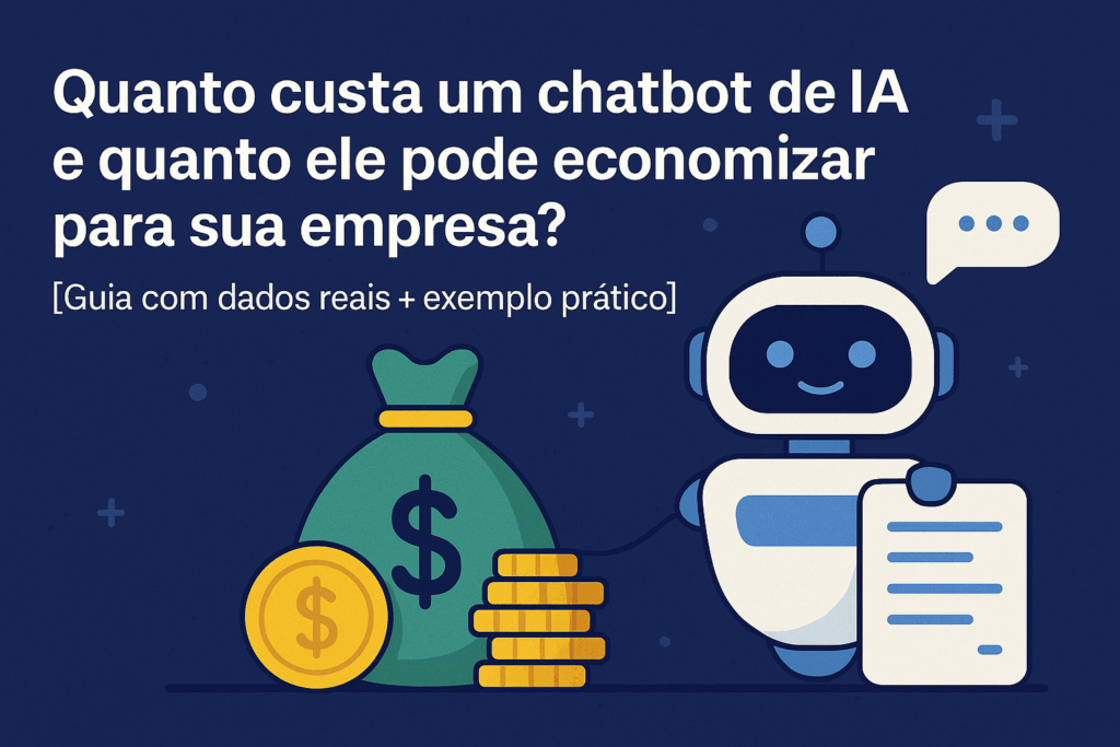 Imagem de um robê com um saco de dinheiro ao seu lado