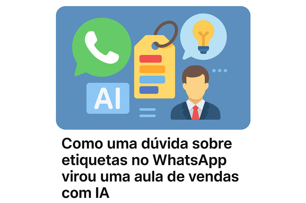 Como uma dúvida sobre etiquetas no WhatsApp virou uma aula de vendas com IA